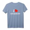 I love Wiesbaden Herz T-Shirt - Lustiges Apfelwein & Hessen Geschenk für Männer & Frauen, Ideal zu Weihnachten, Geburtstag & Vatertag
