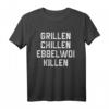 Ebbelwoi Äbbelwoi Hessen Äppler Grillen BBQ T-Shirt – Originelles Geschenk für Apfelwein- und Grill-Fans, perfekt für Weinfeste in Frankfurt & Wiesbaden