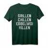 Ebbelwoi Äbbelwoi Hessen Äppler Grillen BBQ T-Shirt – Originelles Geschenk für Apfelwein- und Grill-Fans, perfekt für Weinfeste in Frankfurt & Wiesbaden