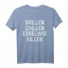 Ebbelwoi Äbbelwoi Hessen Äppler Grillen BBQ T-Shirt – Originelles Geschenk für Apfelwein- und Grill-Fans, perfekt für Weinfeste in Frankfurt & Wiesbaden