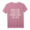 Ebbelwoi Äbbelwoi Hessen Äppler Grillen BBQ T-Shirt – Originelles Geschenk für Apfelwein- und Grill-Fans, perfekt für Weinfeste in Frankfurt & Wiesbaden
