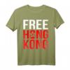 Free Hong Kong Revolution T-Shirt – Klassisch geschnitten, doppelt genähter Saum für politisches Statement
