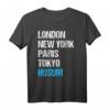 London New York Paris Tokyo Husum T-Shirt – Lustiges Souvenir für Husumer & Küstenstadt-Fans, perfekt als Geschenk zu Weihnachten & Geburtstag