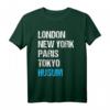 London New York Paris Tokyo Husum T-Shirt – Lustiges Souvenir für Husumer & Küstenstadt-Fans, perfekt als Geschenk zu Weihnachten & Geburtstag