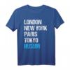 London New York Paris Tokyo Husum T-Shirt – Lustiges Souvenir für Husumer & Küstenstadt-Fans, perfekt als Geschenk zu Weihnachten & Geburtstag