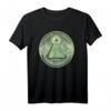 Illuminaten & Freimaurer Symbol Dollar Grün T-Shirt - Klassisch geschnitten, doppelt genähter Saum