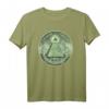 Illuminaten & Freimaurer Symbol Dollar Grün T-Shirt - Klassisch geschnitten, doppelt genähter Saum