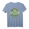 Illuminaten & Freimaurer Symbol Dollar Grün T-Shirt - Klassisch geschnitten, doppelt genähter Saum
