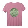 Illuminaten & Freimaurer Symbol Dollar Grün T-Shirt - Klassisch geschnitten, doppelt genähter Saum