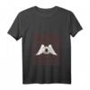Damen Weirdcore Aesthetic Human Eye Horror Augeball Strangecore T-Shirt mit V-Ausschnitt – Creepy Halloween Geschenk für Fans von Weirdcore, Strangecore & Dreamcore