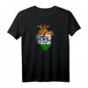 Indien Flagge Herz T-Shirt mit New Delhi & Taj Mahal Design - Perfektes Bollywood Souvenir & Geschenkidee