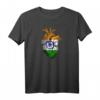 Indien Flagge Herz T-Shirt mit New Delhi & Taj Mahal Design - Perfektes Bollywood Souvenir & Geschenkidee