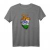 Indien Flagge Herz T-Shirt mit New Delhi & Taj Mahal Design - Perfektes Bollywood Souvenir & Geschenkidee