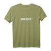 #RESIST Trendiges Hashtag T-Shirt - Klassisch geschnitten mit doppeltem Saum für Statement und Streetwear