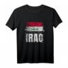 Irakische Flagge Pride Support Druck T-Shirt – Patriotisches Geschenk für Irak-Fans & Supporter