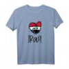 Niedliches Irak Herzlinien Kunstflagge T-Shirt – Perfektes Geschenk für Irak-Fans, Muslime & Araber zu Feiertagen & Geburtstagen