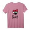Niedliches Irak Herzlinien Kunstflagge T-Shirt – Perfektes Geschenk für Irak-Fans, Muslime & Araber zu Feiertagen & Geburtstagen