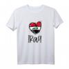 Niedliches Irak Herzlinien Kunstflagge T-Shirt – Perfektes Geschenk für Irak-Fans, Muslime & Araber zu Feiertagen & Geburtstagen