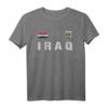 Irak T-Shirt mit Iraker Flagge - Klassisch geschnitten, doppelt genähter Saum, ideal für Irak-Fans und Nationalstolz