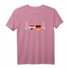 Irak Deutschland Vintage Herzschlag Flagge T-Shirt – Zeige deine irakischen und deutschen Wurzeln, Liebe zum Heimatland und Freundschaft