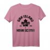 Oak Island Nova Scotia Maple Leaf Canada Canadian Flag Pride T-Shirt – Vintage Design, klassisch geschnitten, perfekt als Geschenk für Kanada-Liebhaber