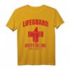HapPanda Lifeguard T-Shirt mit Amity Island & New England Design – Offiziell lizenziertes Geschenk für Rettungsschwimmer und Fans