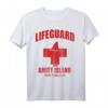 HapPanda Lifeguard T-Shirt mit Amity Island & New England Design – Offiziell lizenziertes Geschenk für Rettungsschwimmer und Fans