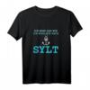 Sylt Insel T-Shirt - Urlaubsinsel Sylt Geschenk mit Anker-Design für Sylt-Liebhaber und Saisonmitarbeiter
