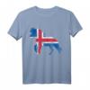 Tölt Puls Islandpferd Herzschlag T-Shirt für Reiter und Pferdeliebhaber - Dressur, Tölt, Islandflagge, Geschenk für Pferdefans