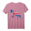 Tölt Puls Islandpferd Herzschlag T-Shirt für Reiter und Pferdeliebhaber - Dressur, Tölt, Islandflagge, Geschenk für Pferdefans