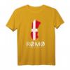 Rømø Dänemark Insel Silhouette Map T-Shirt – Perfektes Souvenir für Urlauber und Insel-Liebhaber