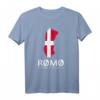 Rømø Dänemark Insel Silhouette Map T-Shirt – Perfektes Souvenir für Urlauber und Insel-Liebhaber
