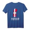 Rømø Dänemark Insel Silhouette Map T-Shirt – Perfektes Souvenir für Urlauber und Insel-Liebhaber