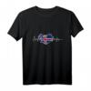 Herzschlag Island Flagge T-Shirt – Perfektes Geschenk für Island-Fans zu Weihnachten, Geburtstag & Sportveranstaltungen