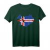 Island Flagge & Atlantic Puffin Vogel T-Shirt – Perfektes Geschenk für Island-Reisende, Natur- und Vogelliebhaber