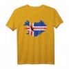 Island Flagge & Atlantic Puffin Vogel T-Shirt – Perfektes Geschenk für Island-Reisende, Natur- und Vogelliebhaber