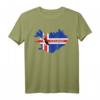 Island Flagge & Atlantic Puffin Vogel T-Shirt – Perfektes Geschenk für Island-Reisende, Natur- und Vogelliebhaber
