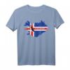 Island Flagge & Atlantic Puffin Vogel T-Shirt – Perfektes Geschenk für Island-Reisende, Natur- und Vogelliebhaber