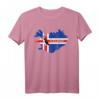 Island Flagge & Atlantic Puffin Vogel T-Shirt – Perfektes Geschenk für Island-Reisende, Natur- und Vogelliebhaber