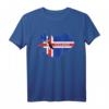 Island Flagge & Atlantic Puffin Vogel T-Shirt – Perfektes Geschenk für Island-Reisende, Natur- und Vogelliebhaber