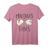 Maldives Tropical Island Vibes Palm Tree Sunset T-Shirt – Perfektes Strand- und Urlaubsgeschenk für Reiseliebhaber