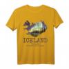 Island Karte Feuer Eis Nordlicht T-Shirt – Vintage Landkarte & Souvenir für Island-Liebhaber, Männer & Frauen