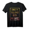 HapPanda T-Shirt mit Amity Island Motiv - Lizenzierte Feierkleidung mit Gradient Panel Design