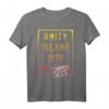 HapPanda T-Shirt mit Amity Island Motiv - Lizenzierte Feierkleidung mit Gradient Panel Design