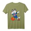 Dabbing Husky Island Basketball Fans Trikot mit Island-Flagge – Lustiges Basketball-Outfit für Fans, Spieler & Trainer