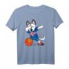 Dabbing Husky Island Basketball Fans Trikot mit Island-Flagge – Lustiges Basketball-Outfit für Fans, Spieler & Trainer