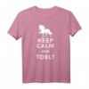 Islandpferde Keep Calm and Tölt Mädchen Damen T-Shirt – Süßes Pferde-Shirt mit Island Isi für Reiter, Kinder & Pferdeliebhaber als Geschenk