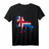Islandpferde Icelandic Horse mit Islandflagge T-Shirt – Süßes Reiter-Shirt für Mädchen, Jungen & Erwachsene als Geschenk zum Geburtstag oder Schulanfang