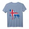 Islandpferde Icelandic Horse mit Islandflagge T-Shirt – Süßes Reiter-Shirt für Mädchen, Jungen & Erwachsene als Geschenk zum Geburtstag oder Schulanfang