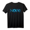 NOPE | Dark Blue Magic Island Mana Symbol T-Shirt – Lustiges Fantasy-Magie-Shirt für Freunde, Familie & Magie-Fans, Perfekt für Geschenke